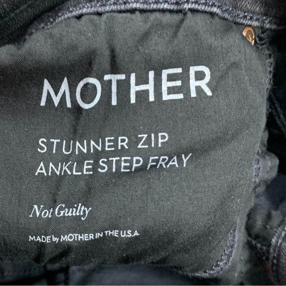 MOTHER Women's The Stunner Zip Ankle‎ Step Fray in Not Guilty Size 25 - Picture 7 of 10